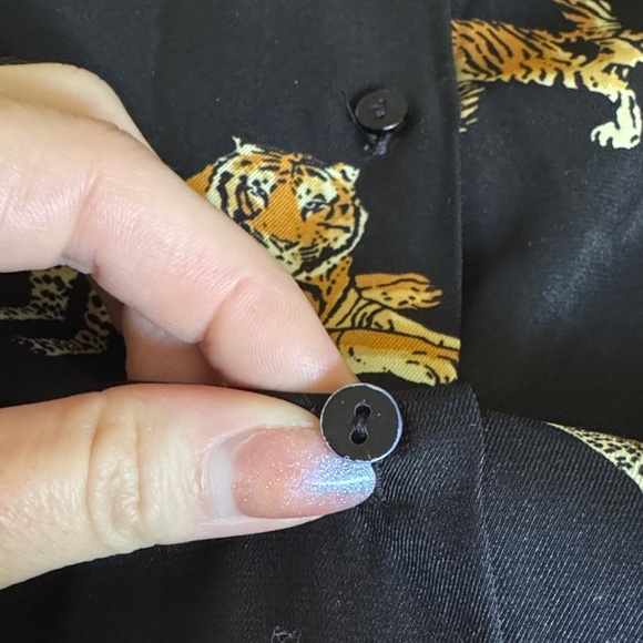 Zara Black Dress with Tiger Pattern - Picture 9 of 9